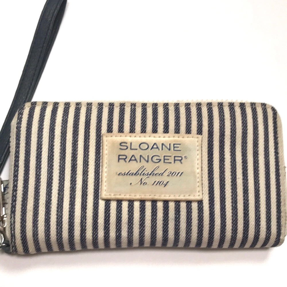 Sloane Ranger Nautical Stripe Wristlet/ Wallet
